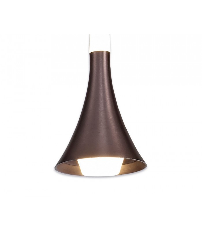3 Light Linear Ceiling Pendant, 3 x 5W LED, 3000K, 431lm, Satin Brown - 6