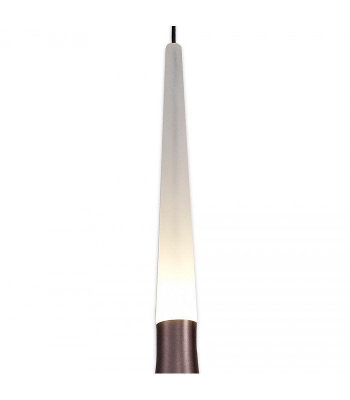 3 Light Linear Ceiling Pendant, 3 x 5W LED, 3000K, 431lm, Satin Brown - 7