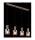 Walton Bar Pendant Ceiling Light Matt Coffee Colour  4x E27-5