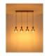 Walton Bar Pendant Ceiling Light Matt Coffee Colour  4x E27-7