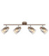 Walton Ceiling Spotlight Bar Matt Coffee Colour  4x E14-3
