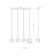 Walton Bar Pendant Ceiling Light Matt Coffee Colour  4x E27-9