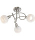 Elliott Multi Arm Semi Flush Ceiling Lamp Matt Nickel 3x E14 3000K-1