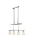 Elliott Bar Pendant Ceiling Light Matt Nickel 4x E14 3000K-2