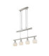 Elliott Bar Pendant Ceiling Light Matt Nickel 4x E14 3000K-3