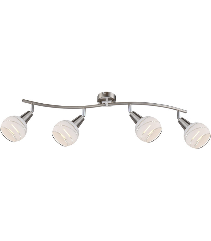 Elliott Ceiling Spotlight Bar Matt Nickel 4x E14 3000K-1