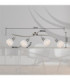 Elliott Ceiling Spotlight Bar Matt Nickel 4x E14 3000K-3