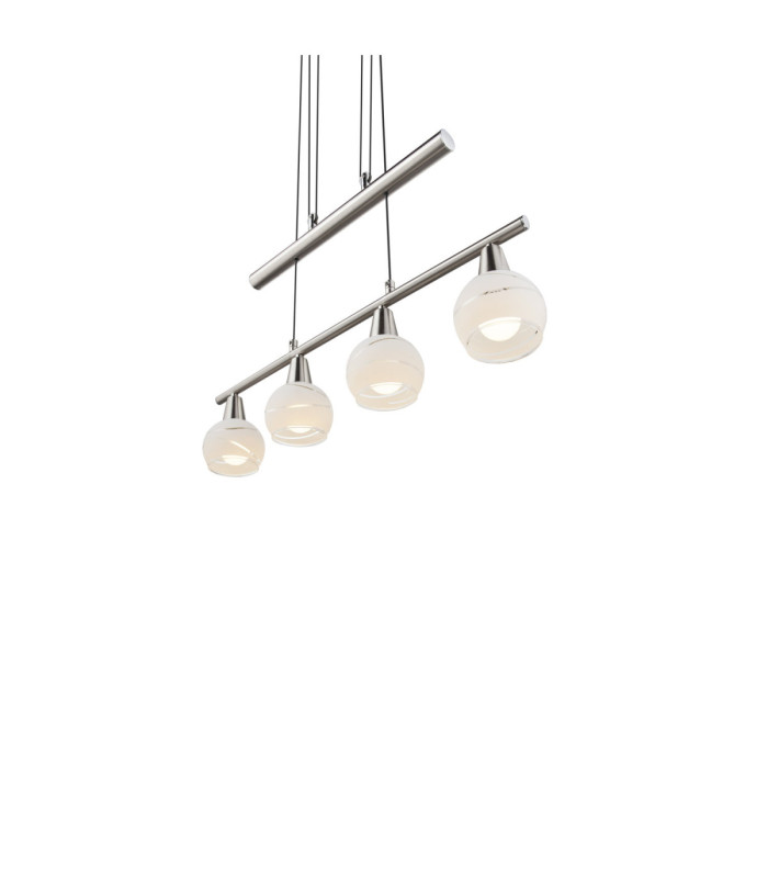 Elliott Bar Pendant Ceiling Light Matt Nickel 4x E14 3000K-8