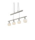 Elliott Bar Pendant Ceiling Light Matt Nickel 4x E14 3000K-10