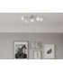 Elliott Multi Arm Semi Flush Ceiling Lamp Matt Nickel 5x E14-2