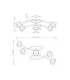 Elliott Multi Arm Semi Flush Ceiling Lamp Matt Nickel 5x E14-3