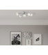 Elliott Multi Arm Semi Flush Ceiling Lamp Matt Nickel 5x E14 3000K-2