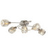 Kris Multi Arm Semi Flush Ceiling Lamp Matt Nickel 5x E14-1