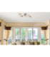 Kris Multi Arm Semi Flush Ceiling Lamp Matt Nickel 5x E14-3