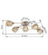 Kris Multi Arm Semi Flush Ceiling Lamp Matt Nickel 5x E14-5