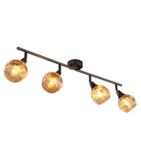 Frosta Ceiling Spotlight Bar Matt Gunmetal 4x E14-1