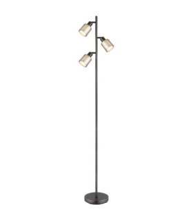 Villegas Multi Arm Floor Lamp Matt Gunmetal 3x E14-1