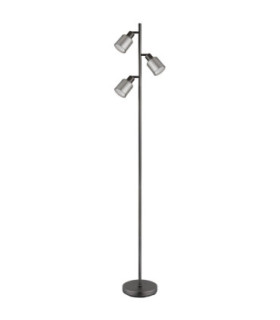 Villegas Multi Arm Floor Lamp Matt Gunmetal 3x E14-2