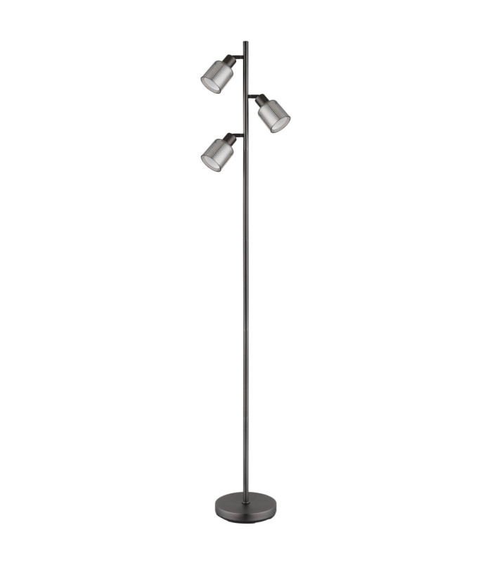 Villegas Multi Arm Floor Lamp Matt Gunmetal 3x E14-2
