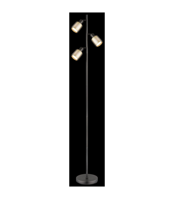 Villegas Multi Arm Floor Lamp Matt Gunmetal 3x E14-4