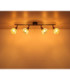 Frosta Ceiling Spotlight Bar Matt Gunmetal 4x E14-8