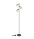Villegas Multi Arm Floor Lamp Matt Gunmetal 3x E14-5