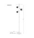 Villegas Multi Arm Floor Lamp Matt Gunmetal 3x E14-8