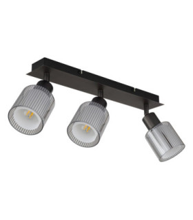 Villegas Ceiling Spotlight Bar Matt Gunmetal 3x E14-2
