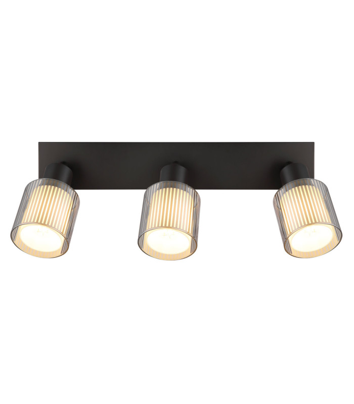 Villegas Ceiling Spotlight Bar Matt Gunmetal 3x E14-4