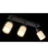 Villegas Ceiling Spotlight Bar Matt Gunmetal 3x E14-5