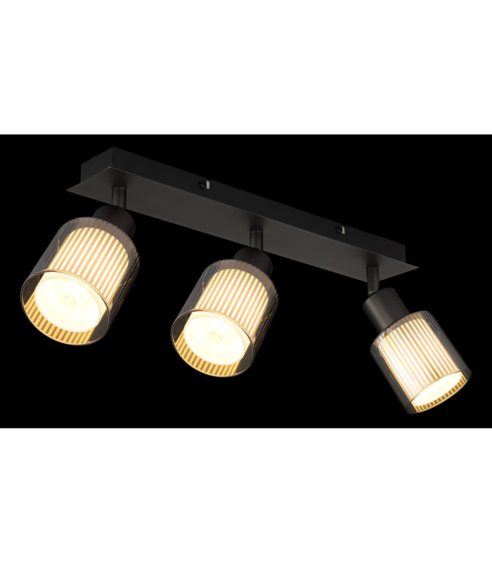 Villegas Ceiling Spotlight Bar Matt Gunmetal 3x E14-5