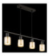 Villegas Bar Pendant Ceiling Light Matt Gunmetal 4x E14-5