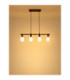 Villegas Bar Pendant Ceiling Light Matt Gunmetal 4x E14-6