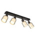 Villegas Ceiling Spotlight Bar Matt Gunmetal 4x E14-1