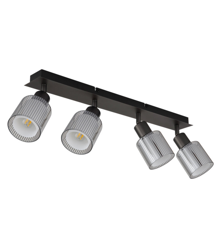 Villegas Ceiling Spotlight Bar Matt Gunmetal 4x E14-2
