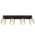 Villegas Ceiling Spotlight Bar Matt Gunmetal 4x E14-4