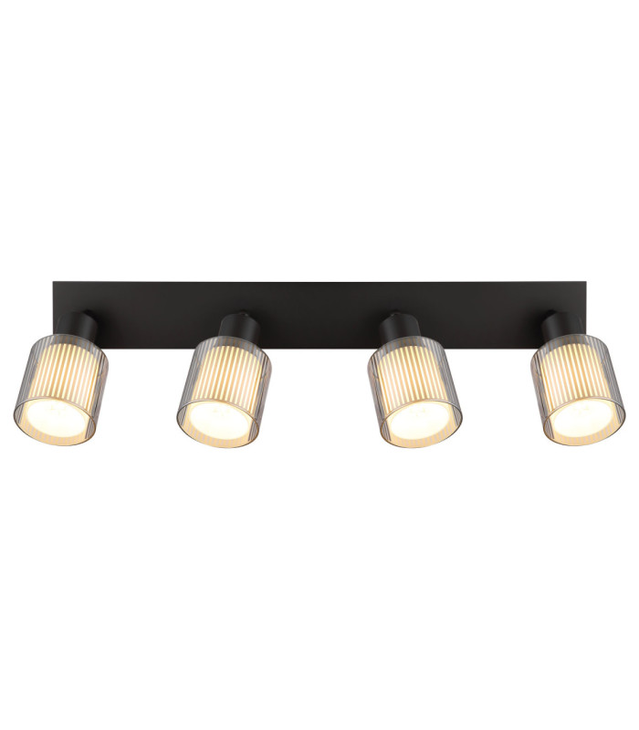 Villegas Ceiling Spotlight Bar Matt Gunmetal 4x E14-4
