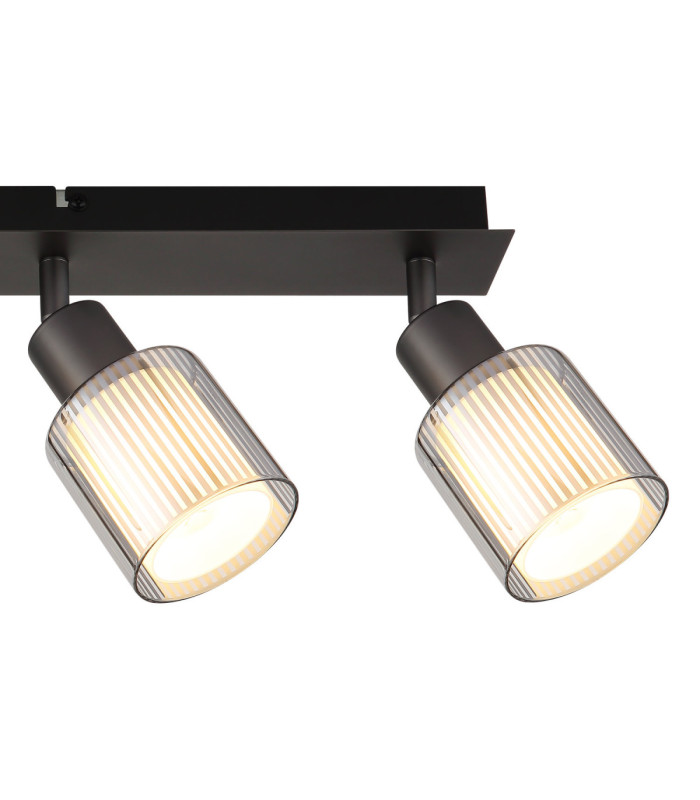 Villegas Ceiling Spotlight Bar Matt Gunmetal 4x E14-5