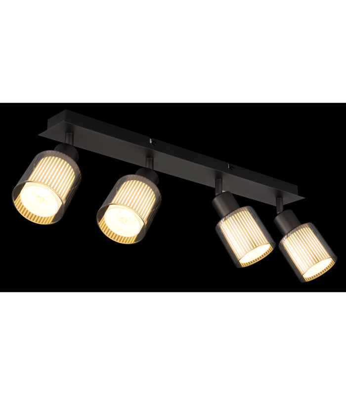 Villegas Ceiling Spotlight Bar Matt Gunmetal 4x E14-6