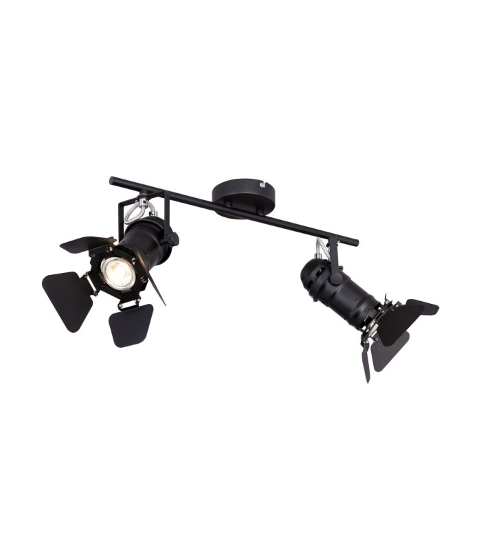 Egon Twin Ceiling Spotlight Black 2x GU10-1
