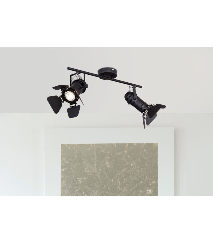 Egon Twin Ceiling Spotlight Black 2x GU10-6