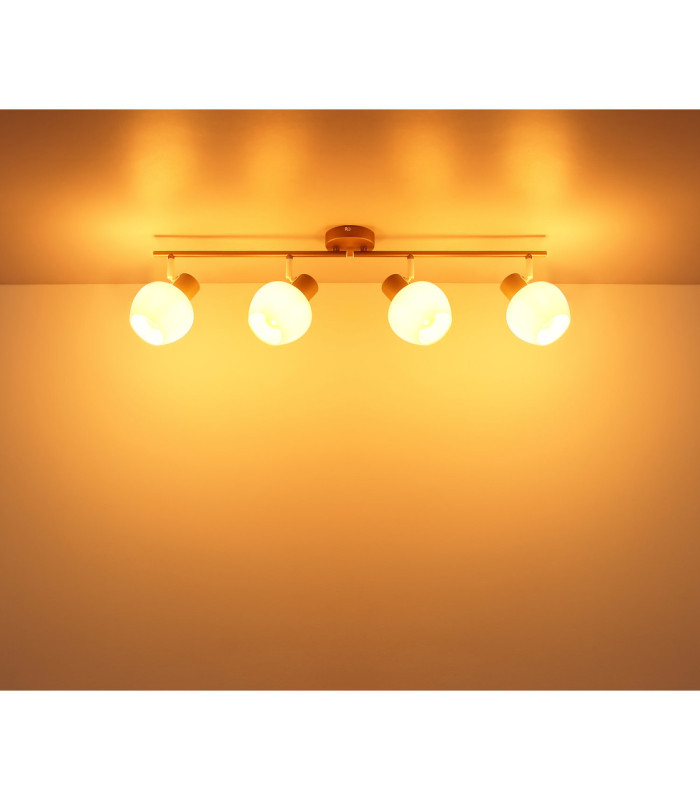 Eileen Ceiling Spotlight Bar Matt Coffee Colour  4x E27-5