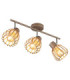 Olin Ceiling Spotlight Bar Matt Coffee Colour  3x E27-1