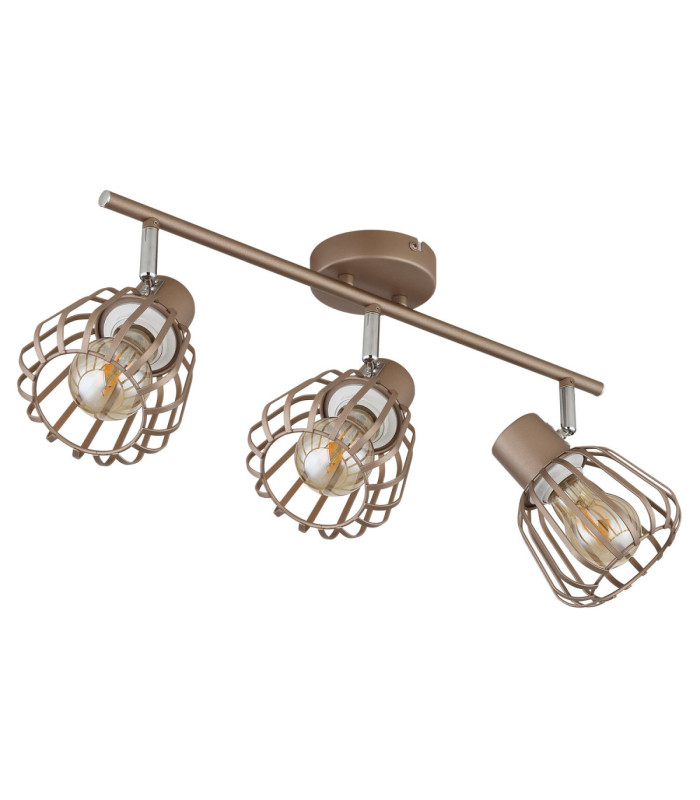 Olin Ceiling Spotlight Bar Matt Coffee Colour  3x E27-2