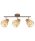 Olin Ceiling Spotlight Bar Matt Coffee Colour  3x E27-3