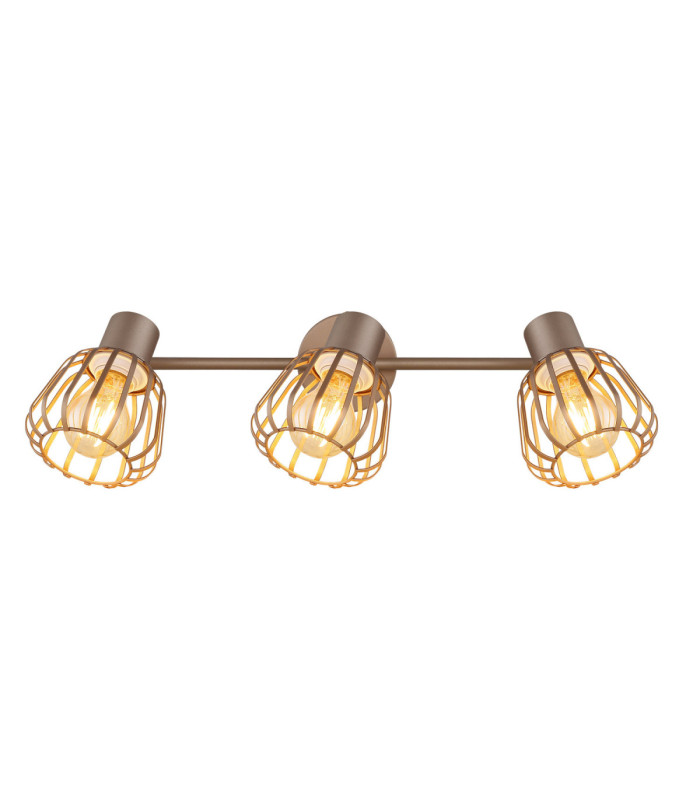 Olin Ceiling Spotlight Bar Matt Coffee Colour  3x E27-4