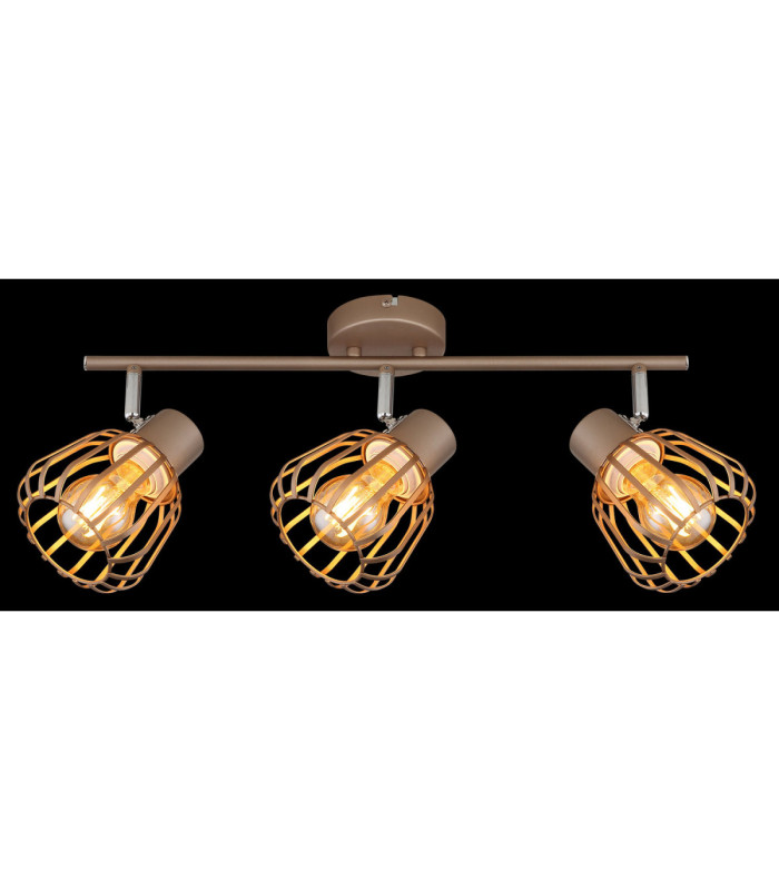 Olin Ceiling Spotlight Bar Matt Coffee Colour  3x E27-6