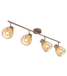 Olin Ceiling Spotlight Bar Matt Coffee Colour  4x E27-1