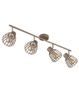 Olin Ceiling Spotlight Bar Matt Coffee Colour  4x E27-2