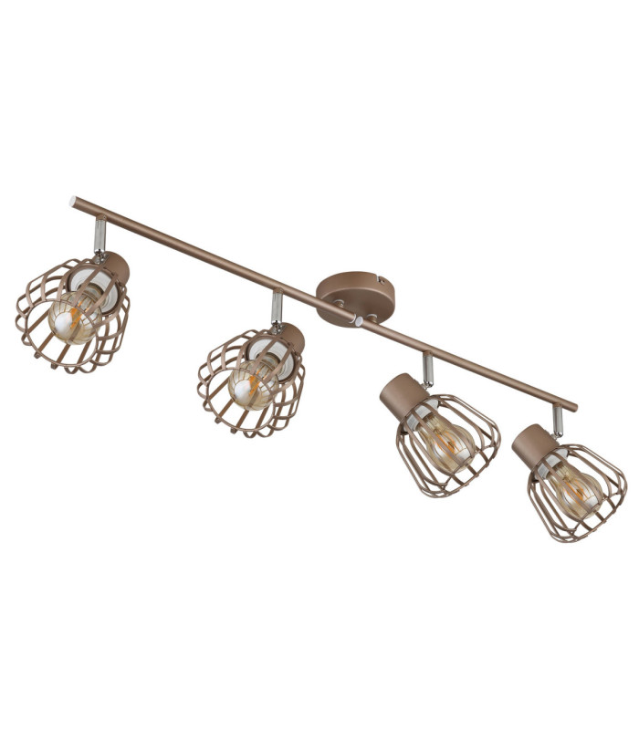 Olin Ceiling Spotlight Bar Matt Coffee Colour  4x E27-2